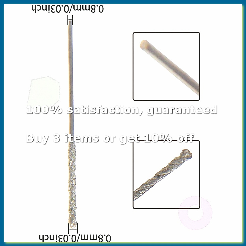 ●20Pcs 0.8mm Diamond Coated Ti - Drill Bits ulasan dan harga