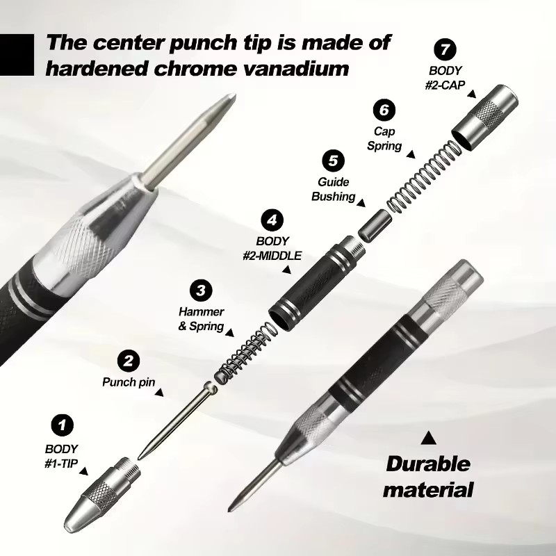 Auto Center Puncher Hole Marke - Drill Bits ulasan dan harga