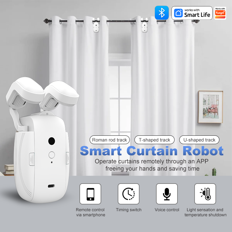 WiFi  Smart Automatic Curtain  - Curtain Rods ulasan dan harga