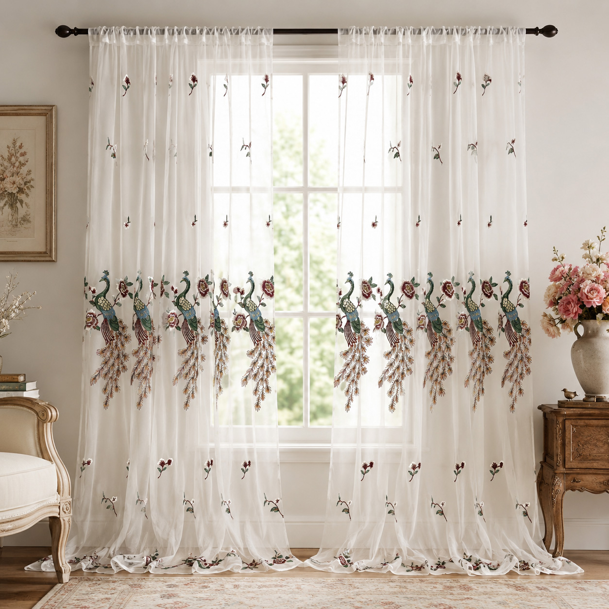 1 Piece, White Fresh Ins-Style - Curtain Rods ulasan dan harga
