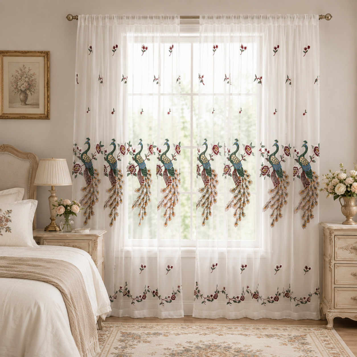 1 Piece, White Fresh Ins-Style - Curtain Rods ulasan dan harga