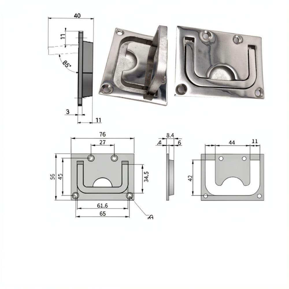 Stainless Steel 316 Flush Pull - Door Handle ulasan dan harga
