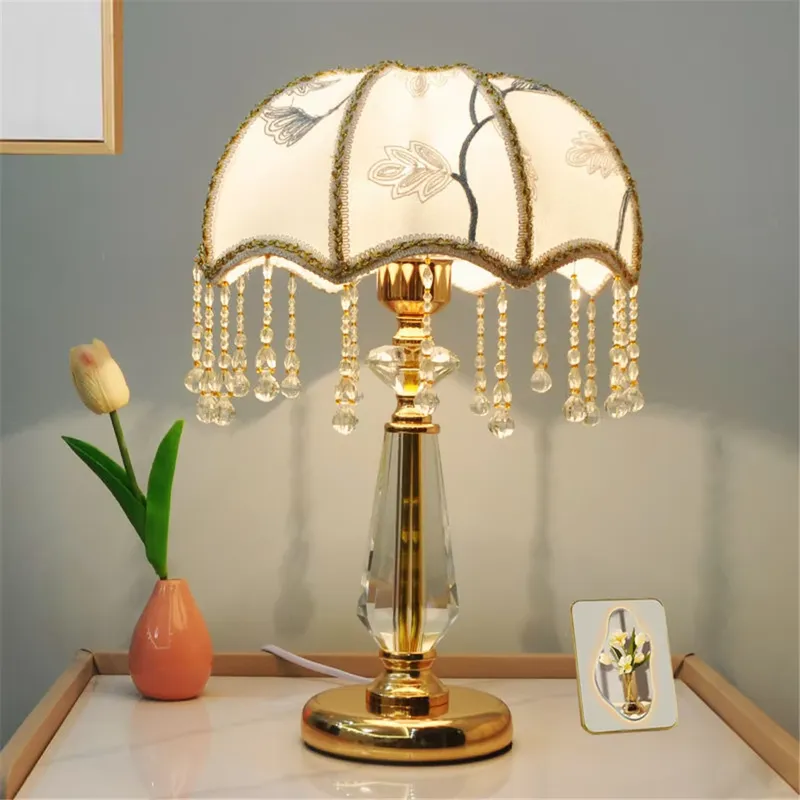 French Creative Crystal Table  - Light Switch ulasan dan harga