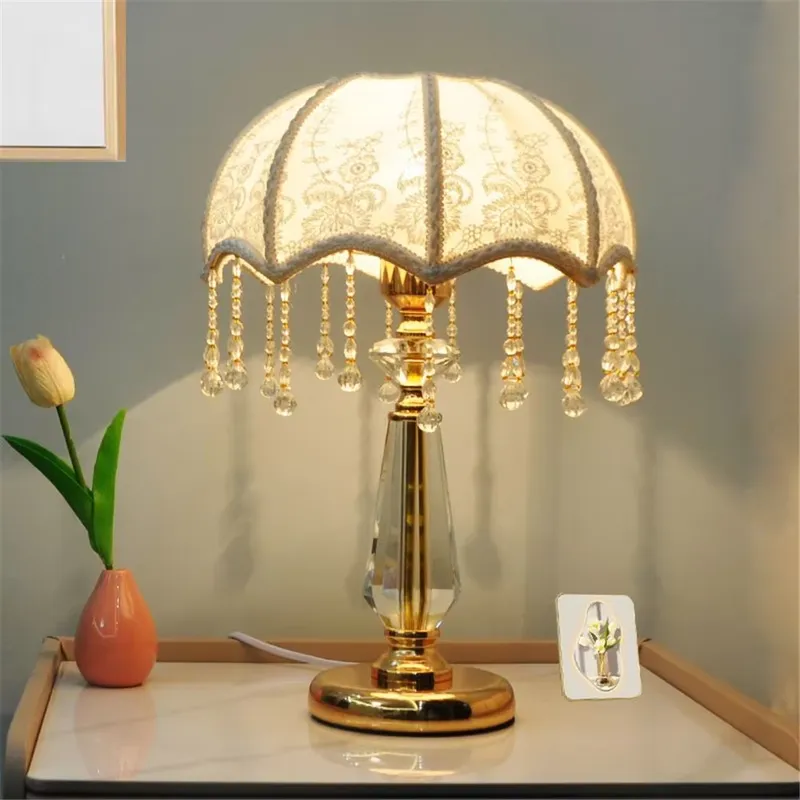 French Creative Crystal Table  - Light Switch ulasan dan harga