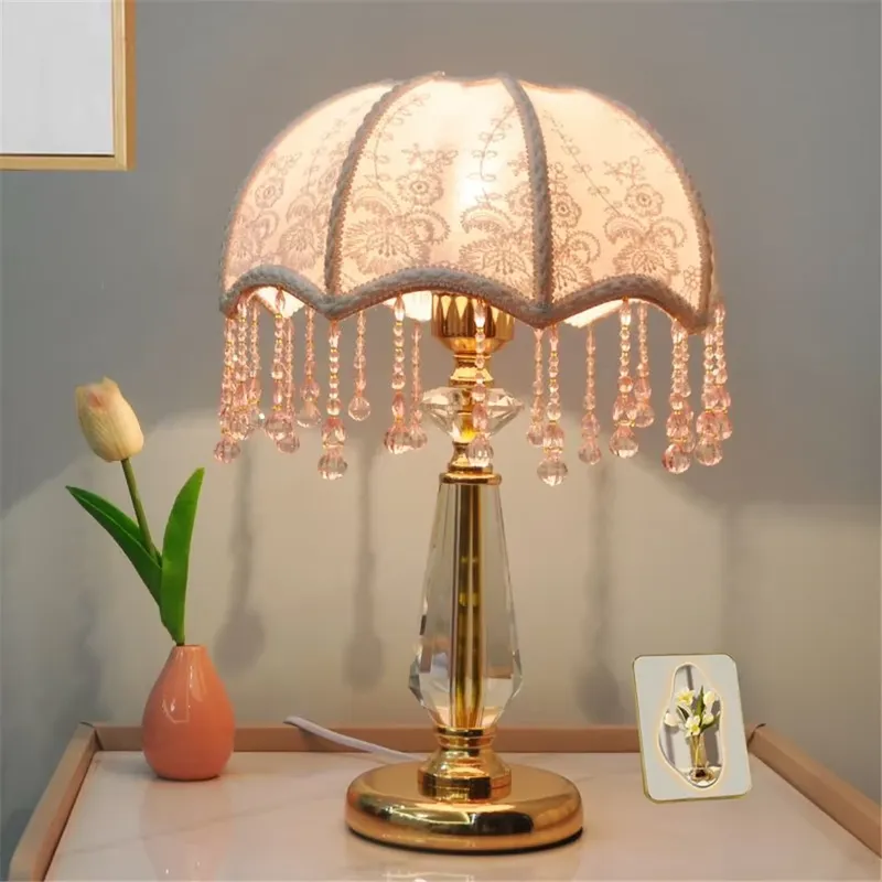 French Creative Crystal Table  - Light Switch ulasan dan harga