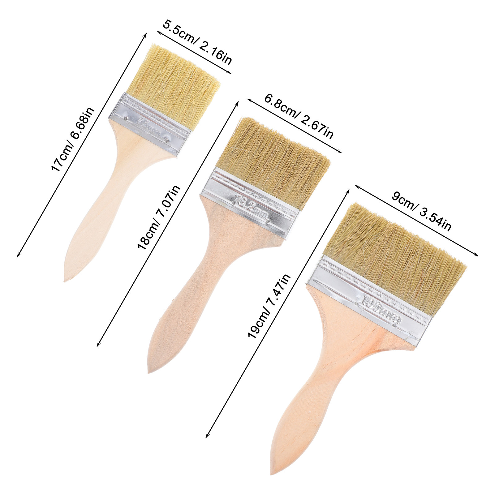 Thickened Wooden Handle Paint  - Home Improvement Fence ulasan dan harga