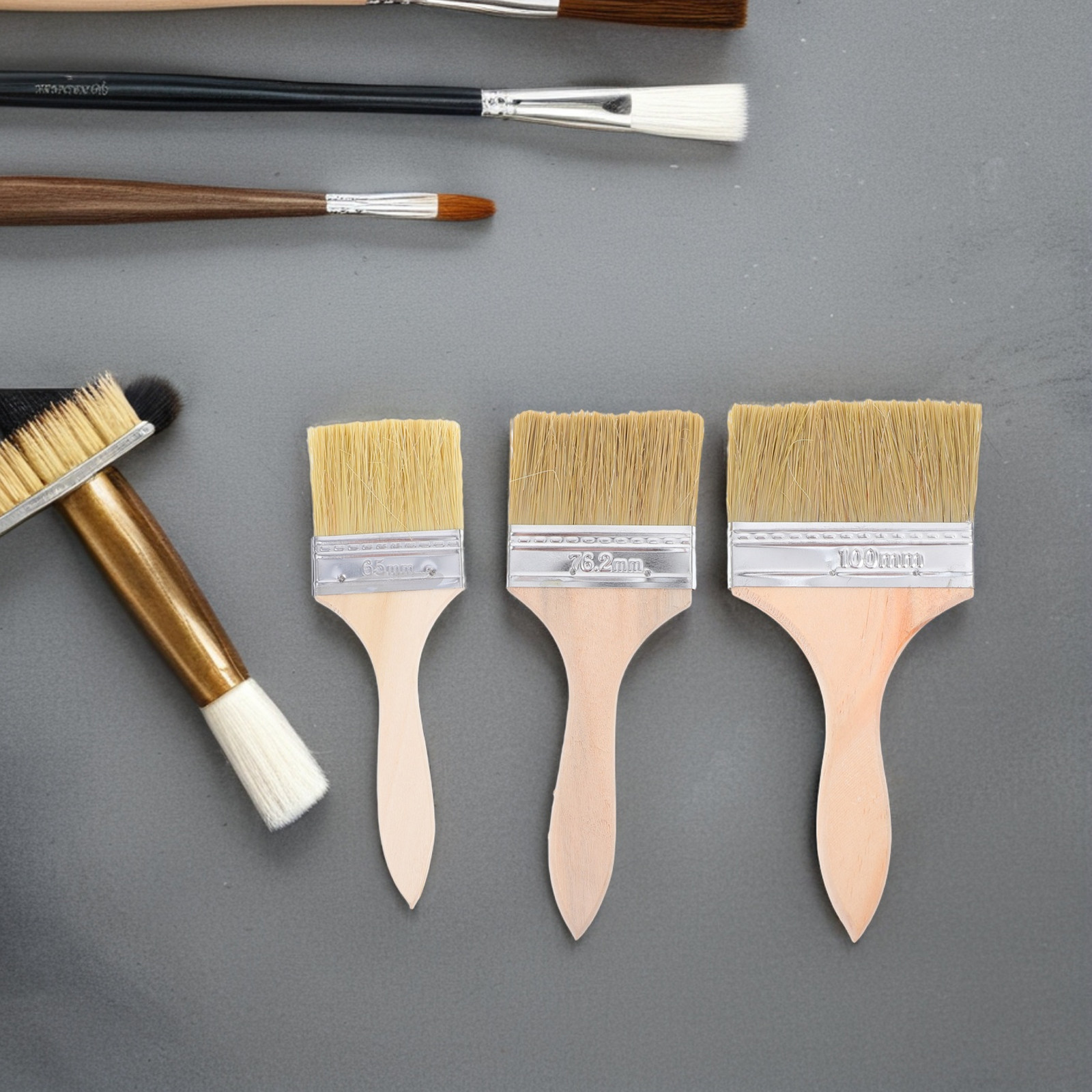 Thickened Wooden Handle Paint  - Home Improvement Fence ulasan dan harga