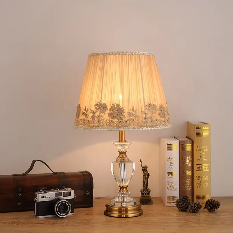 Modern Crystal LED Table Lamp  - Light Switch ulasan dan harga