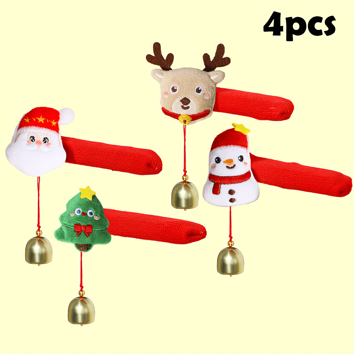 4 Pcs Christmas Door Handle Co - Door Handle ulasan dan harga