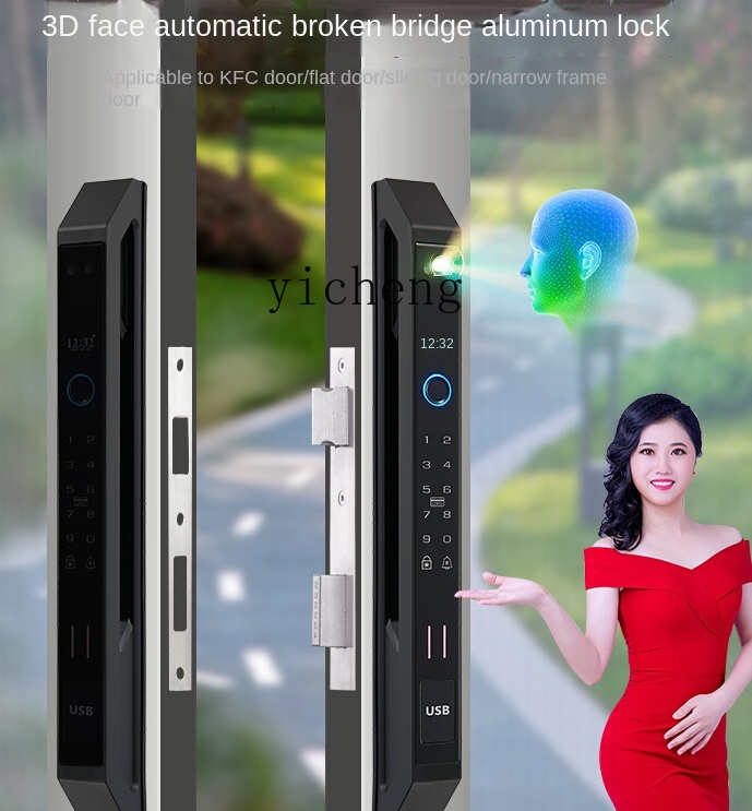 cc29Automatic Broken Bridge Al - Door Lock ulasan dan harga