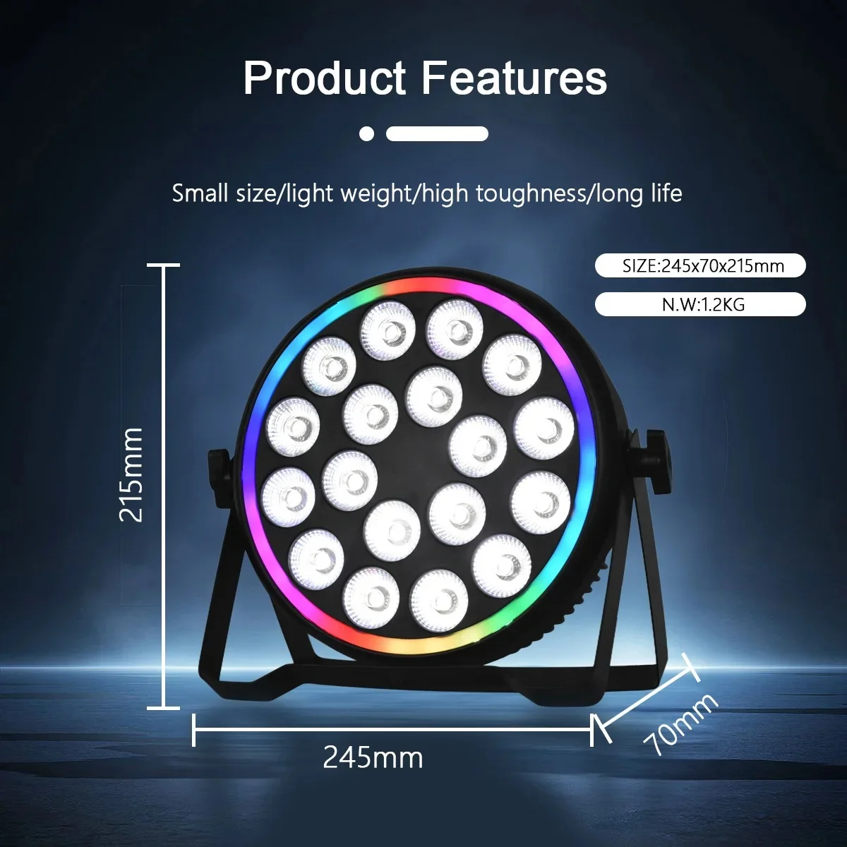 180W RGBW 4In1 LED Par Lights  - Led Strip Lights ulasan dan harga
